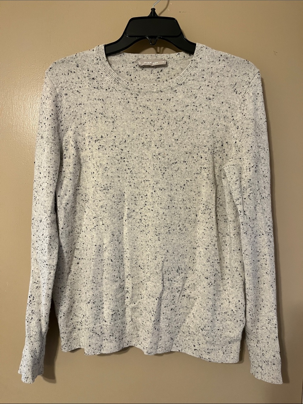 Everlane Speckled Cashmere Crewneck Sweater - Cream
